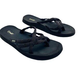 Teva Women Brown Strappy Hiking Walking Olowahu Flip‎ Flops Sandals Women Sz 7
